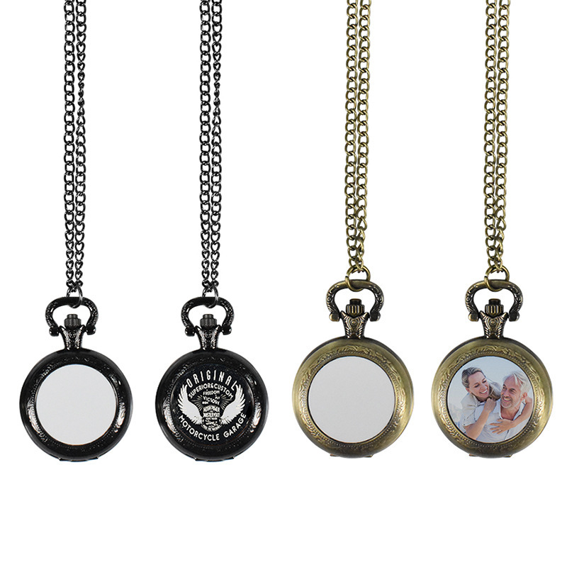 Vintage Fashion Online - Kalung Liontin Jam Saku Logam Vintage