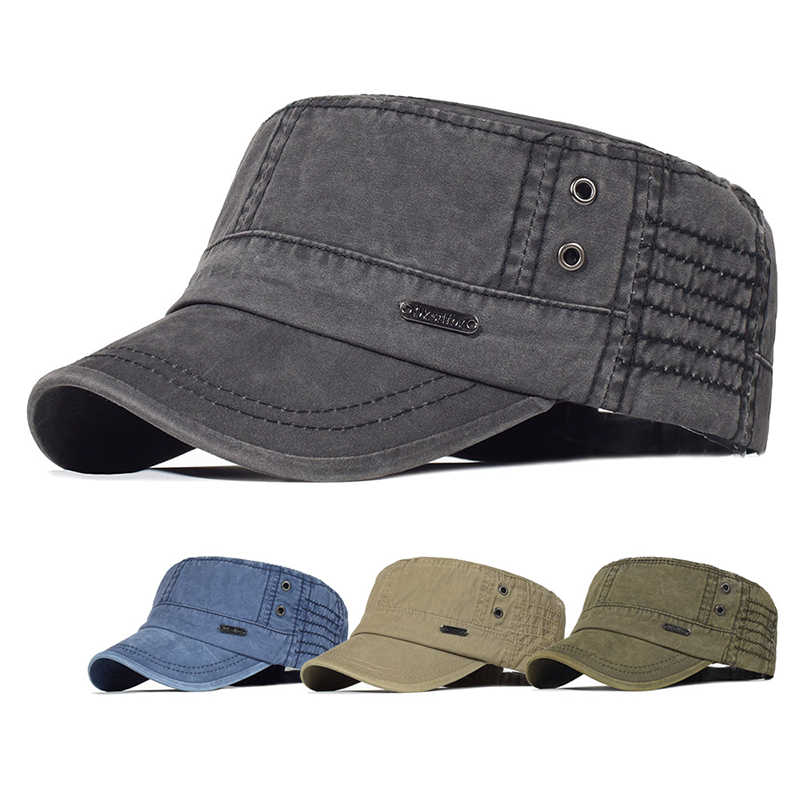 Vintage Fashion Hats - Topi Datar Katun Cuci Empat Musim