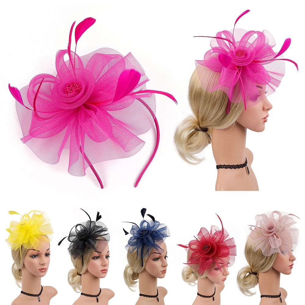 Vintage Fashion Hats - Topi Fascinator pita bulu topi Derby
