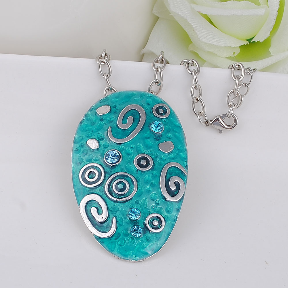 Vintage Fashion Ideas - Kalung Liontin Trendy Gaya Retro Enamel