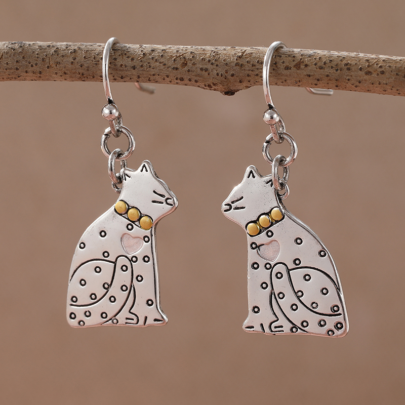 Vintage Fashion Ideas - Anting Liontin Ciuman Kucing Lucu untuk