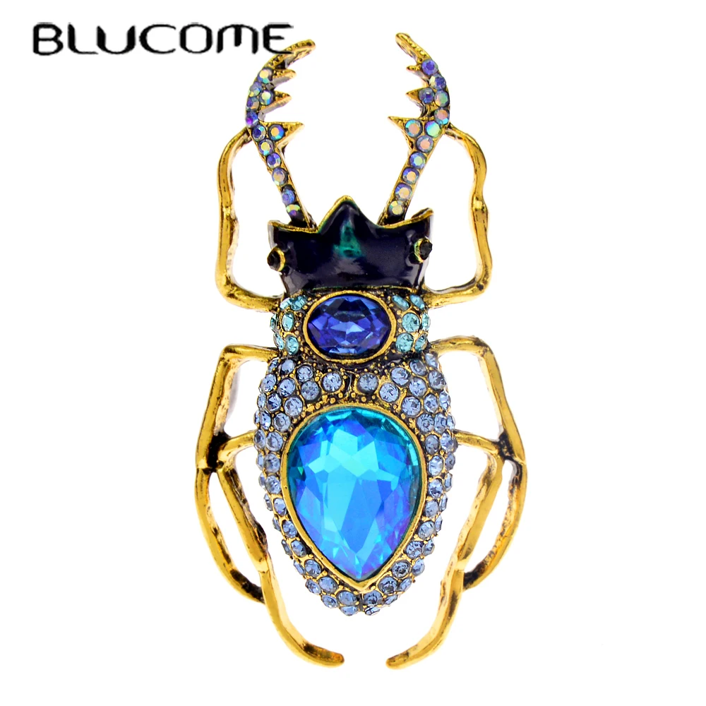Vintage Fashion Bug - Blucome bros kumbang kristal biru untuk