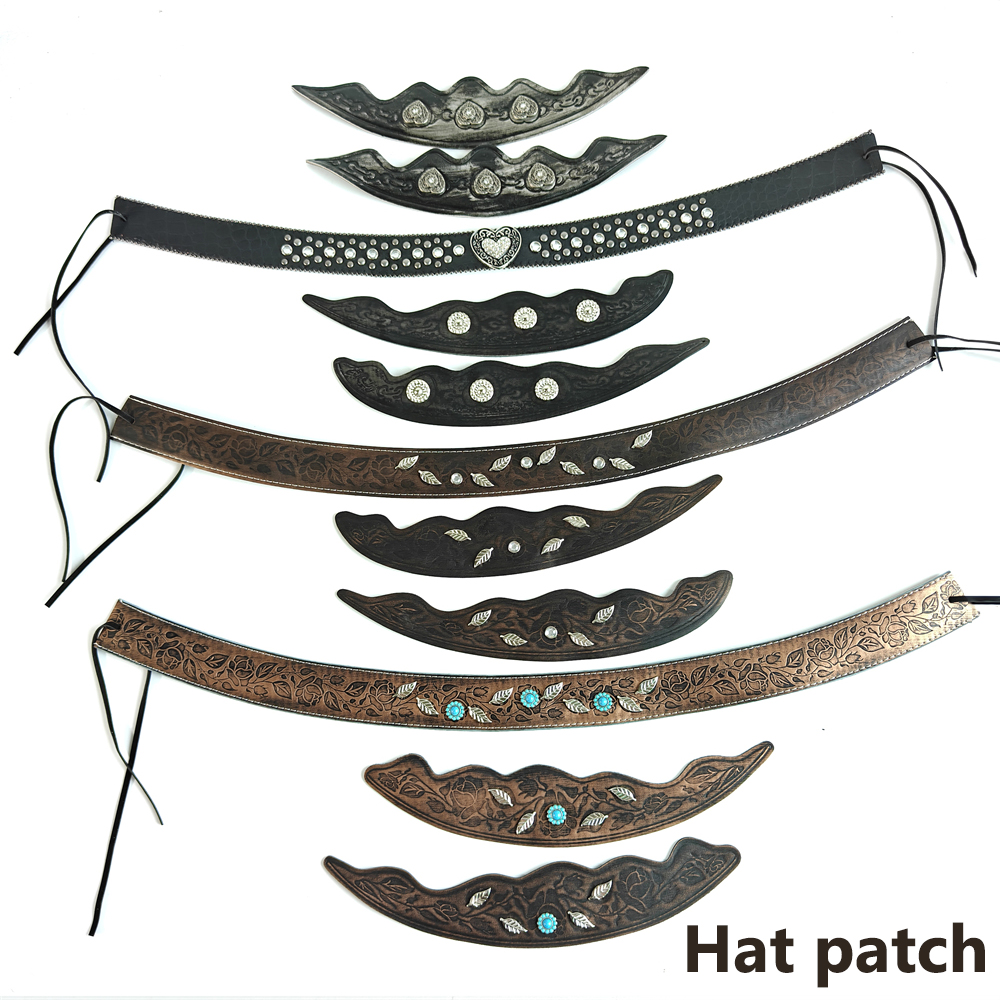 Vintage Fashion Hats - Pita Topi Kulit Barat Vintage, Patch