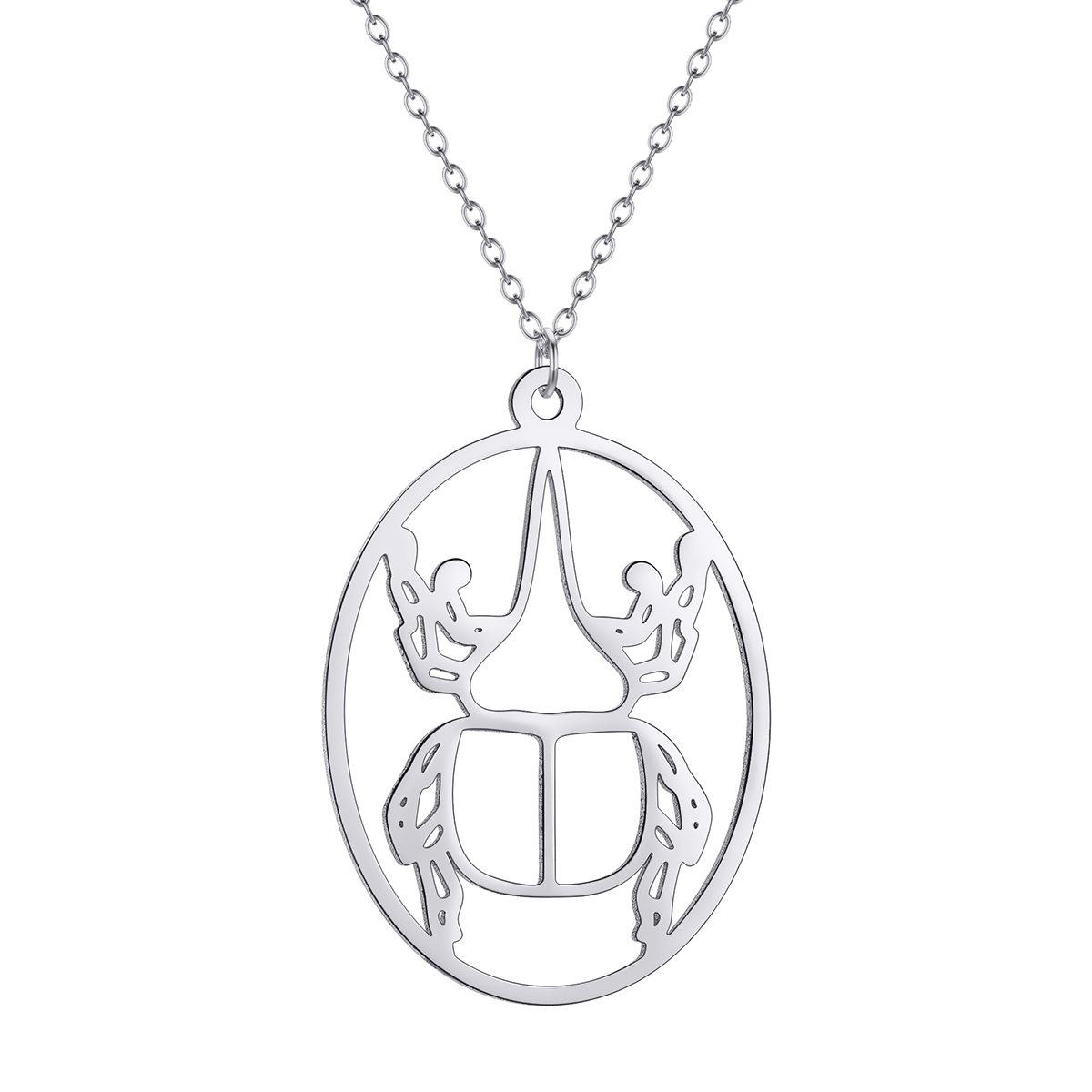 Kalung Liontin Serangga Oval H - Vintage Fashion Bug ulasan dan harga