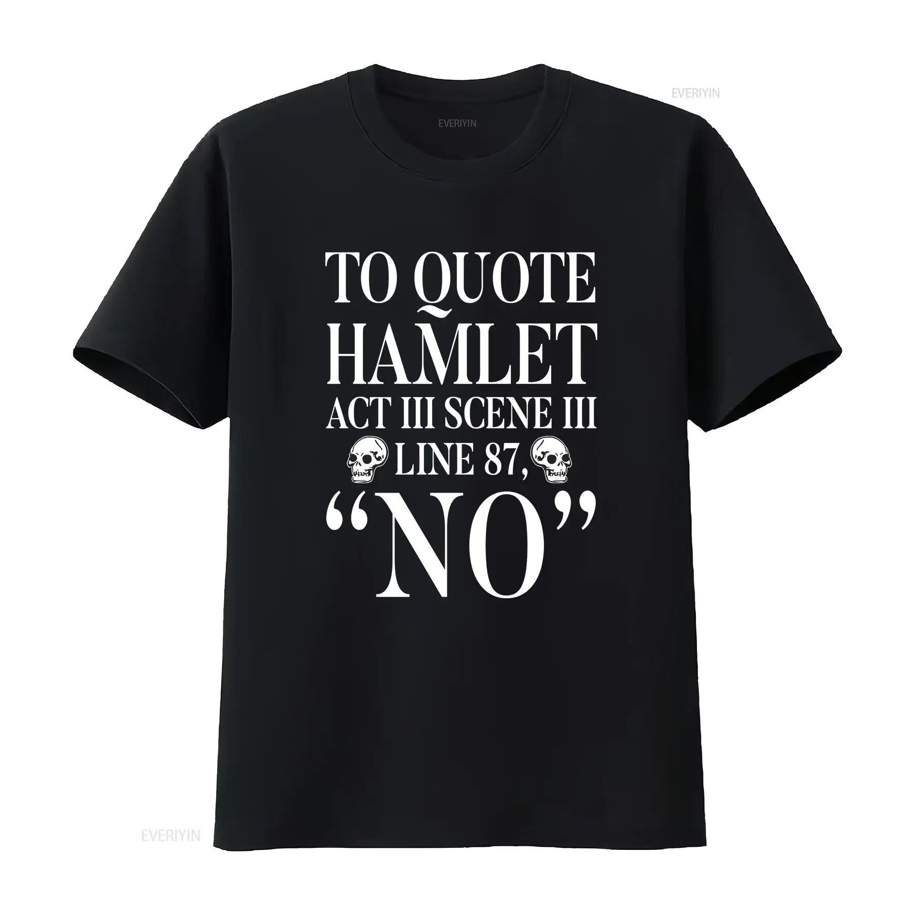 Kaos Hamlet Shakespeare untuk  - Vintage Fashion Quotes ulasan dan harga