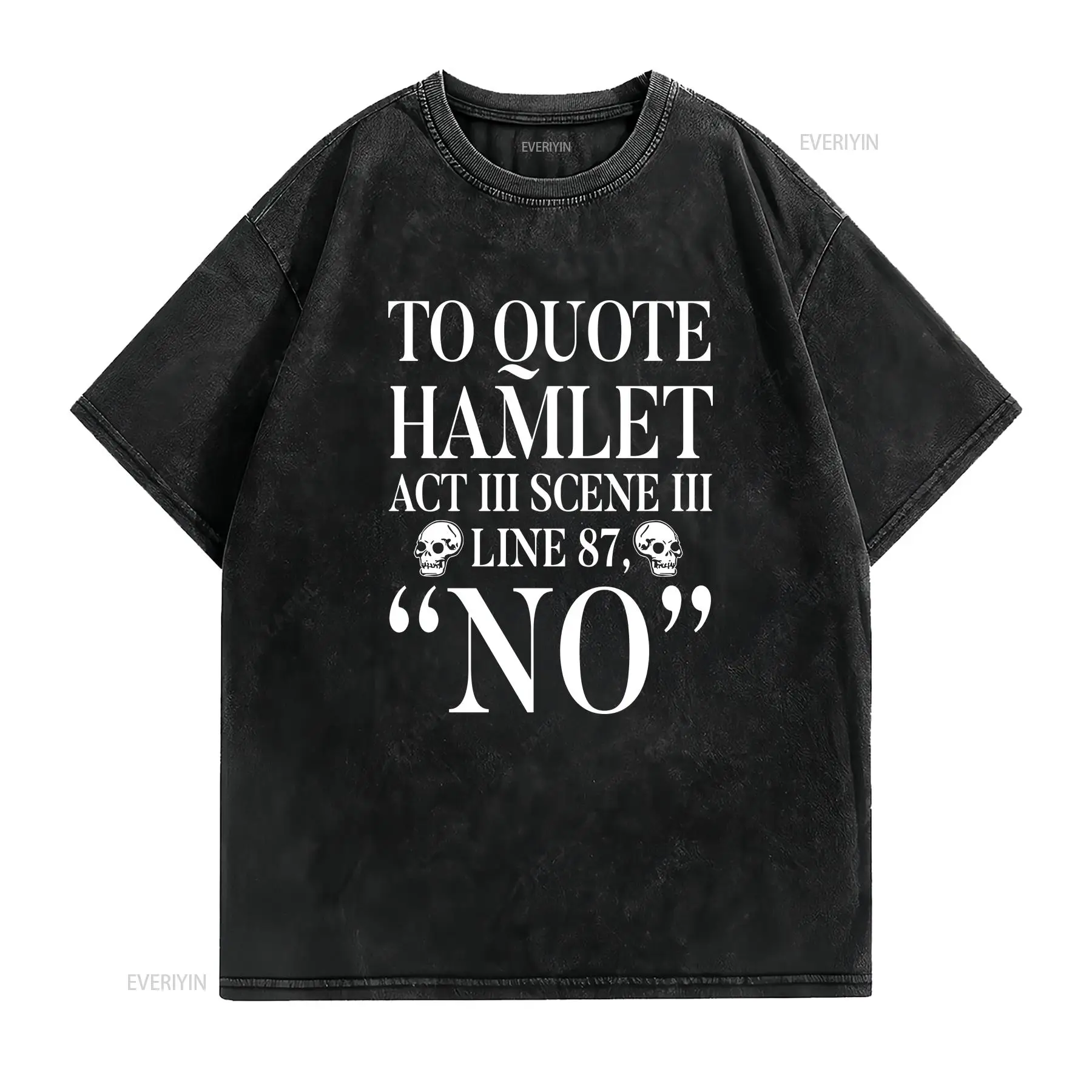 Kaos Hamlet Shakespeare untuk  - Vintage Fashion Quotes ulasan dan harga