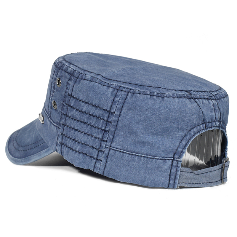 Topi Datar Katun Cuci Empat Mu - Vintage Fashion Hats ulasan dan harga