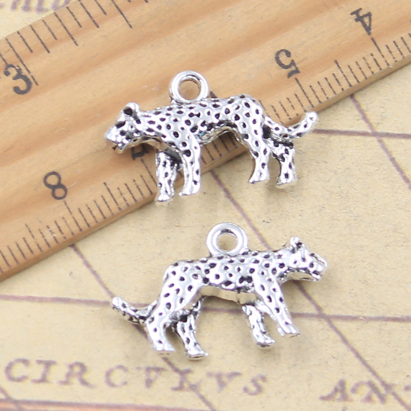10pcs Liontin Hewan 3D Cheetah - Vintage Fashion Finds ulasan dan harga
