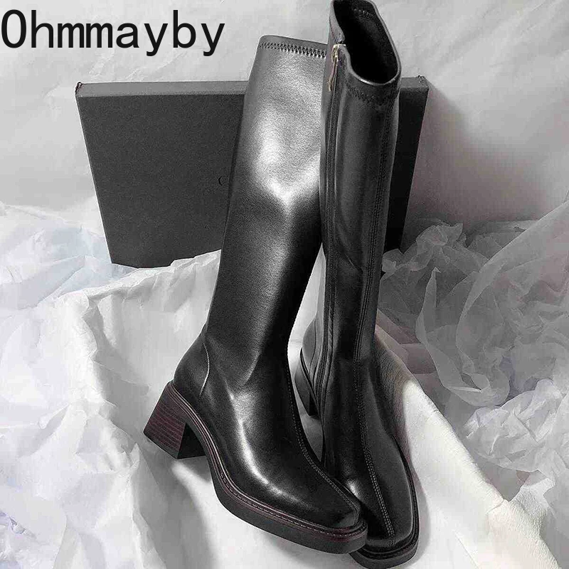 Sepatu bot hak tebal wanita, s - Vintage Fashion Ladies ulasan dan harga