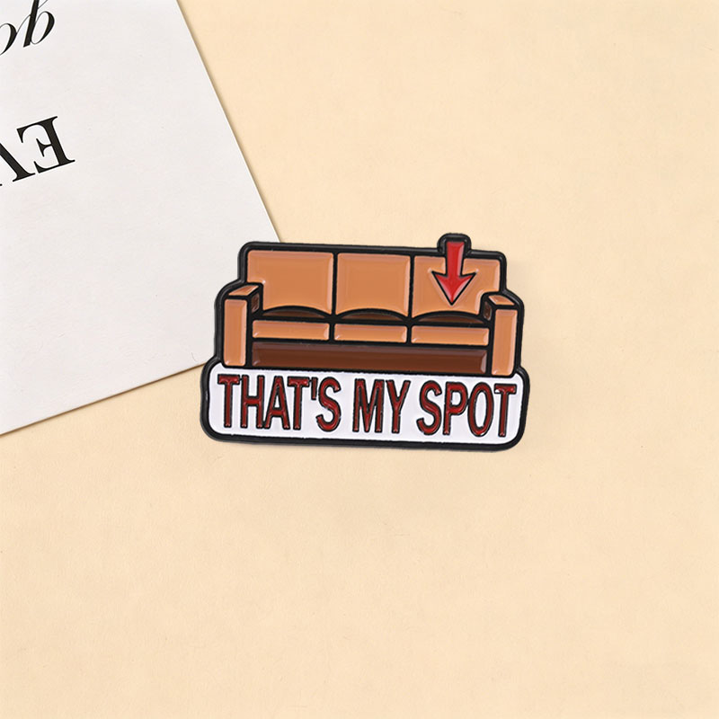 That's My Spot Enamel Pin Vint - Vintage Fashion Quotes ulasan dan harga