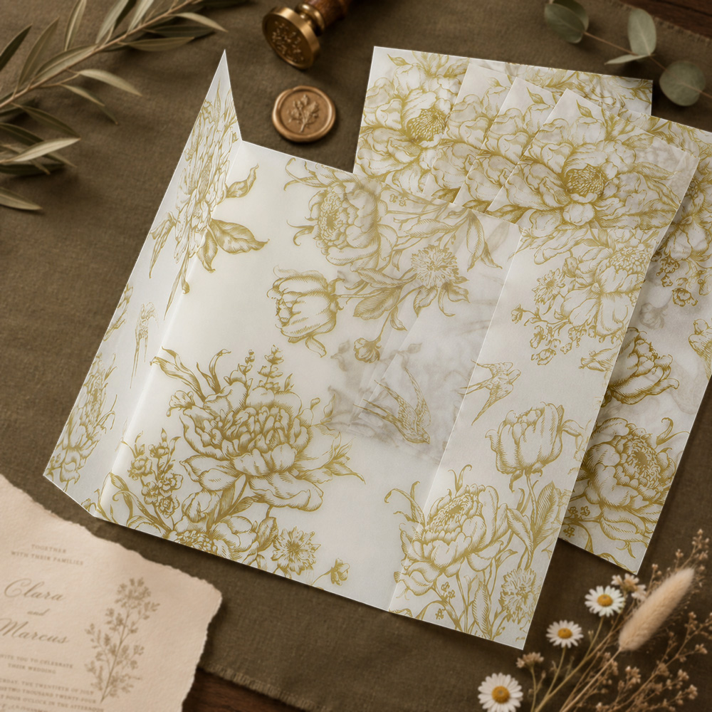 20/50 Buah Pembungkus Vellum d - Vintage Victorian Fashion ulasan dan harga