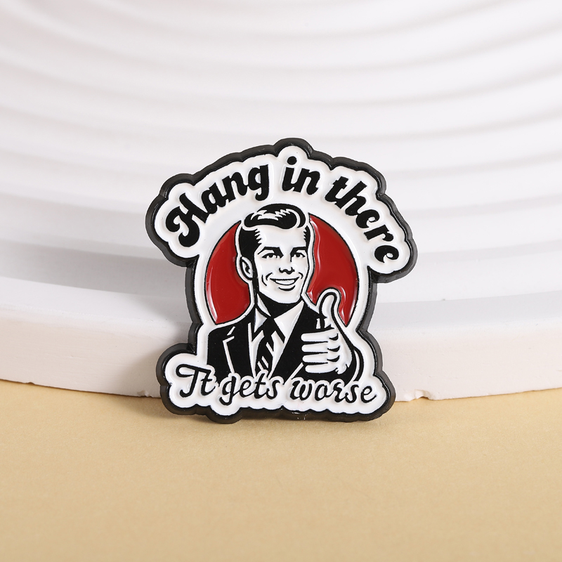 Pin Enamel Karakter Film TV, B - Vintage Fashion Quotes ulasan dan harga