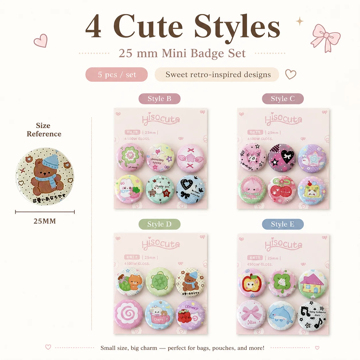 Lencana Pin Mini Student Clove - Vintage Fashion Journal ulasan dan harga