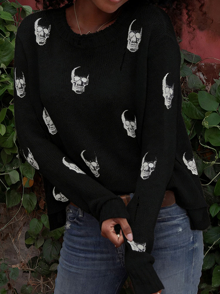 Sweater Rajut Longgar Motif Te - Vintage Fashion Years ulasan dan harga