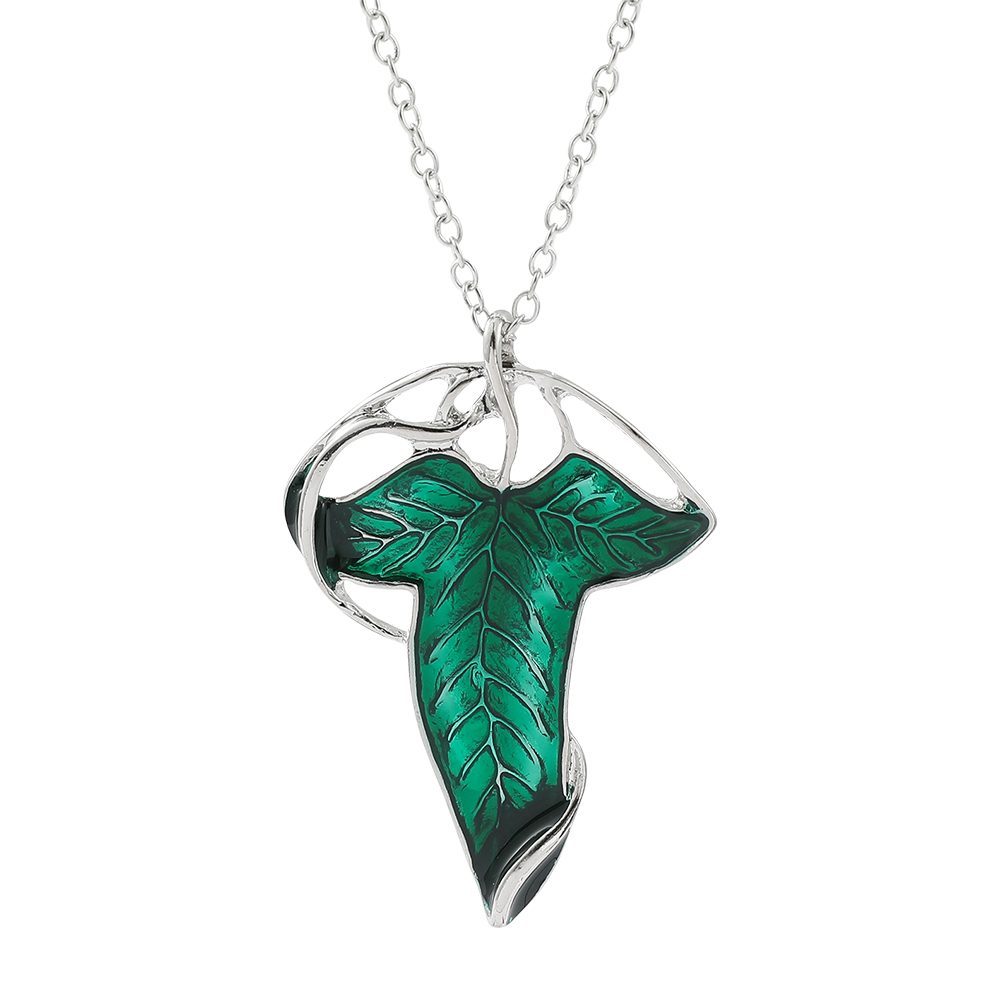 Kalung Liontin Daun Hijau Vint - Vintage Fashion Online ulasan dan harga