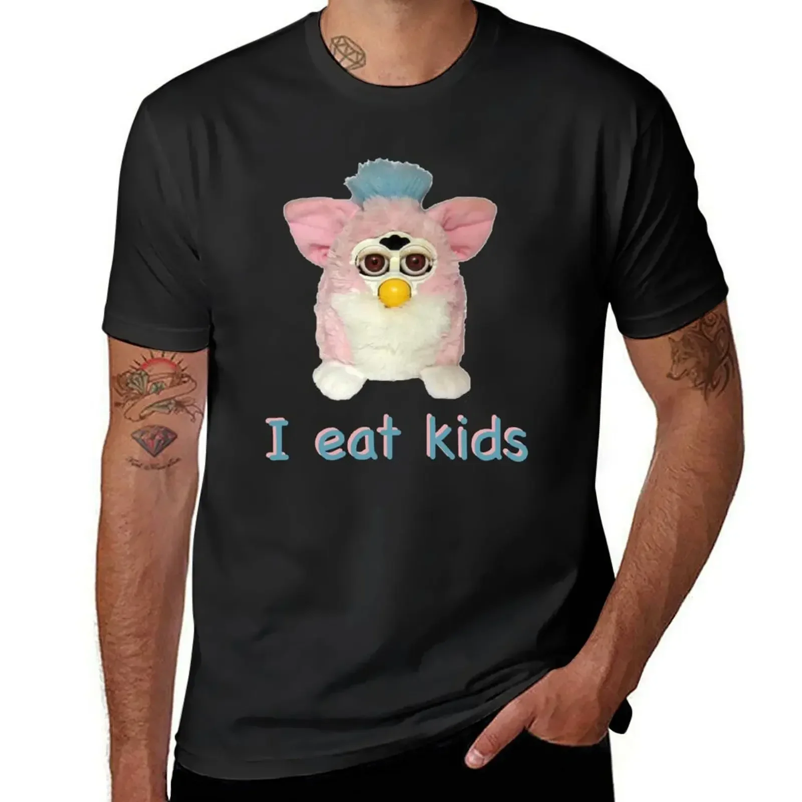 Furby I Eat Kids T-Shirt Grafi - Vintage Fashion Archive ulasan dan harga
