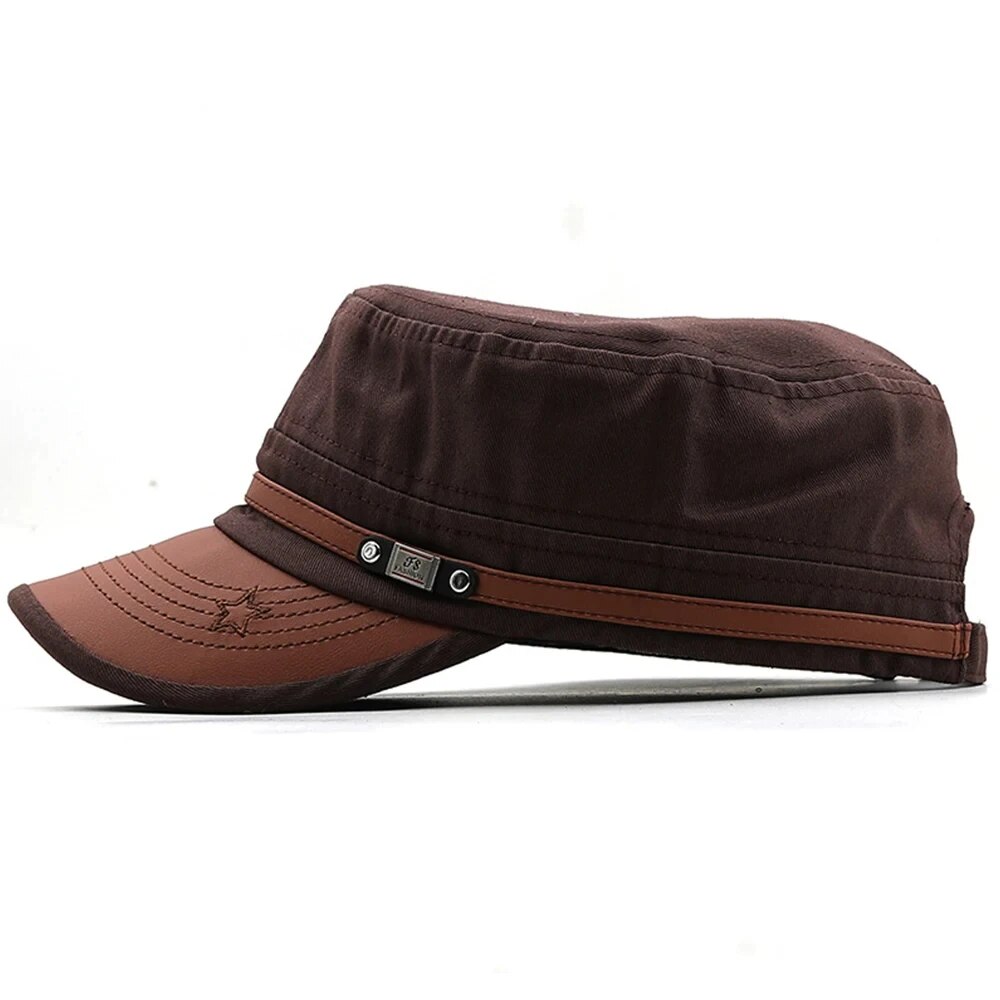 Topi Cadet kasual pria, topi b - Vintage Fashion Hats ulasan dan harga
