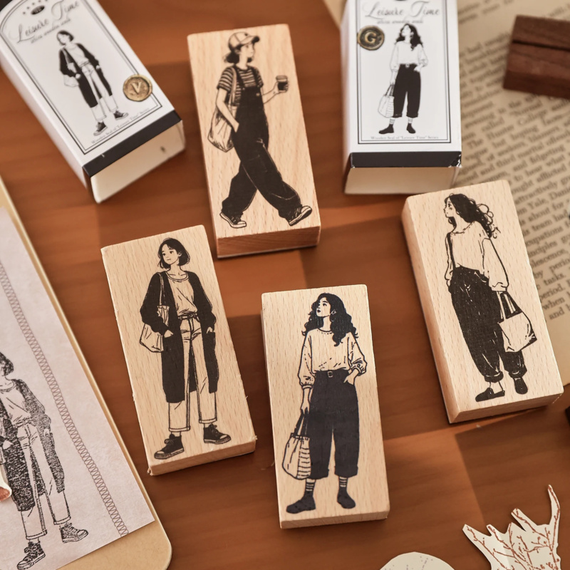 Stempel Kayu Motif Tanaman Vin - Vintage Fashion Journal ulasan dan harga