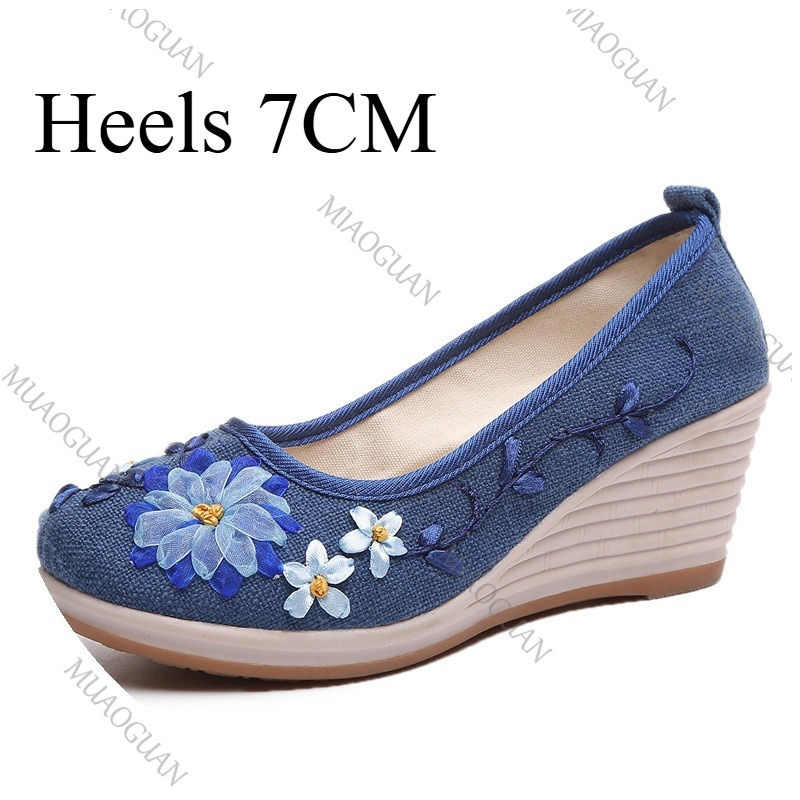 Sepatu Platform Wedge Nyaman W - Vintage Fashion Ladies ulasan dan harga