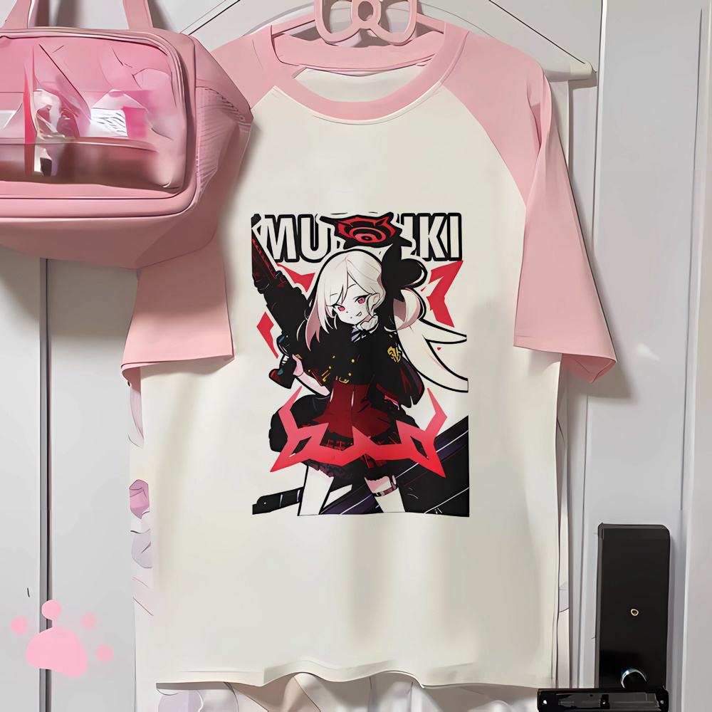 Blue Archive Top Tees Girl Vin - Vintage Fashion Archive ulasan dan harga