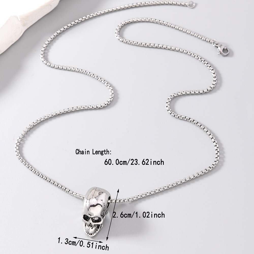 Kalung Tengkorak Paduan Vintag - Vintage Fashion Ideas ulasan dan harga