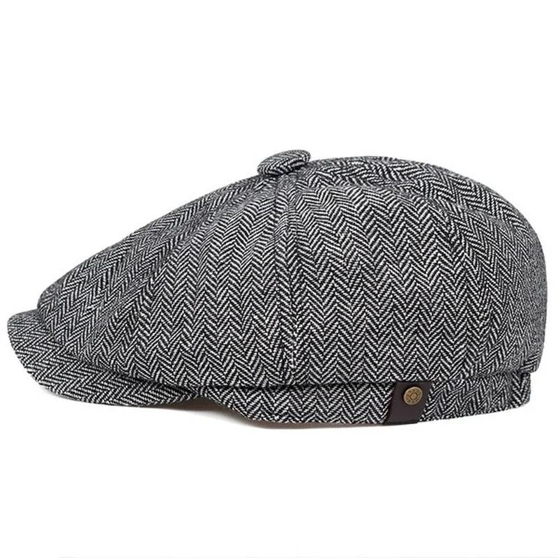 Topi Newsboy Oktagonal Katun P - Vintage Fashion Hats ulasan dan harga